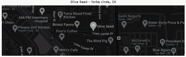 Olive Seed - Yorba Linda, CA